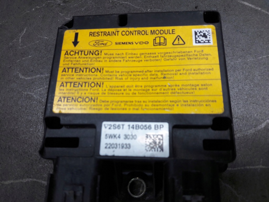 фото №4, 2s6t14b056bp датчик подушка безопасности mazda 2 ford