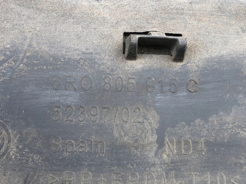 фото №8, Защита спойлер бампера перед vw polo v 6r0805915c