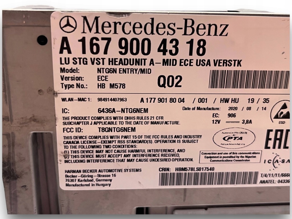 фото №4, Mercedes w167 радіо navi 1679004318 $j