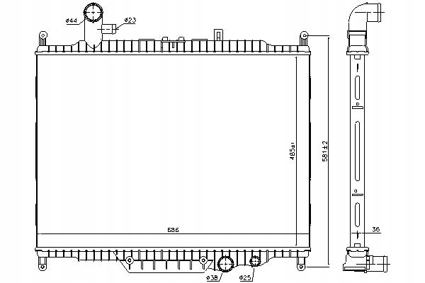 фото №2, Радиатор двигателя land rover discovery iv range ro