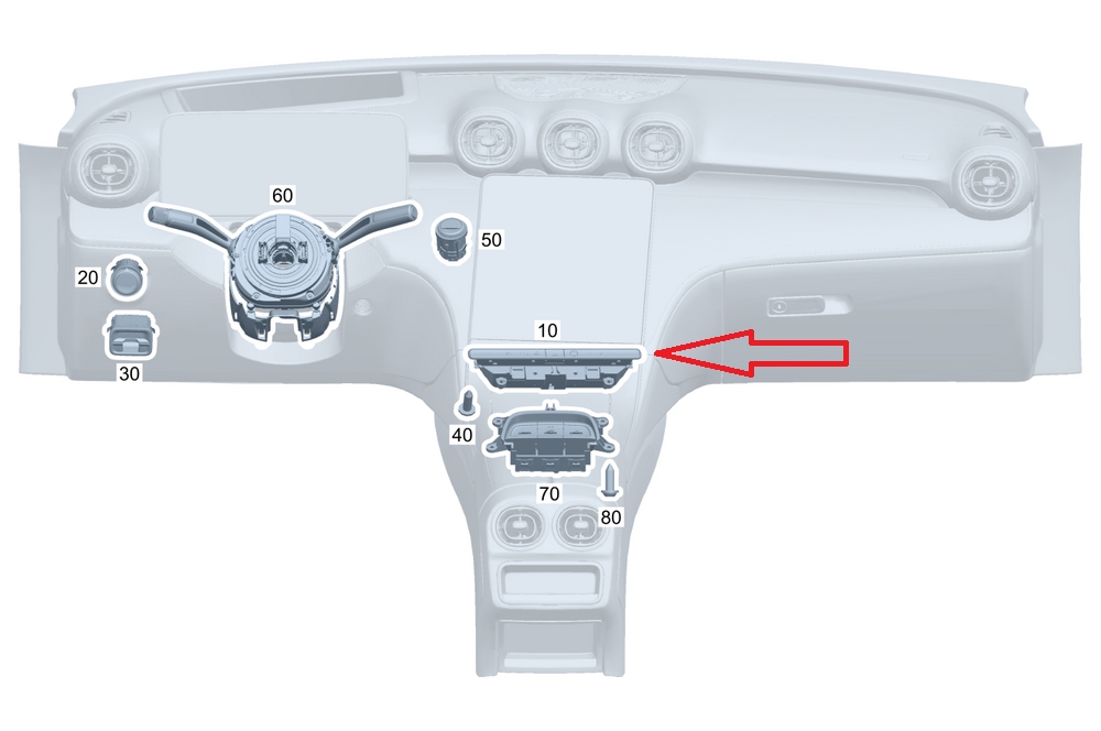 Mercedes-benz cle a236 багатофункціональний панель керування a2369009702 Київ