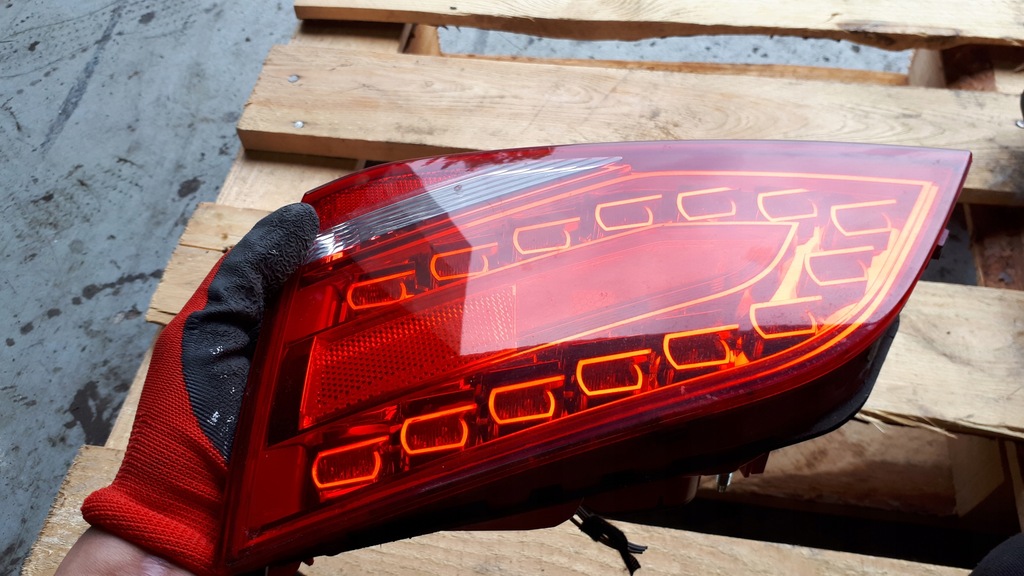 фото №4, S4 b8 a4 лампа правая правый задняя w крышка led