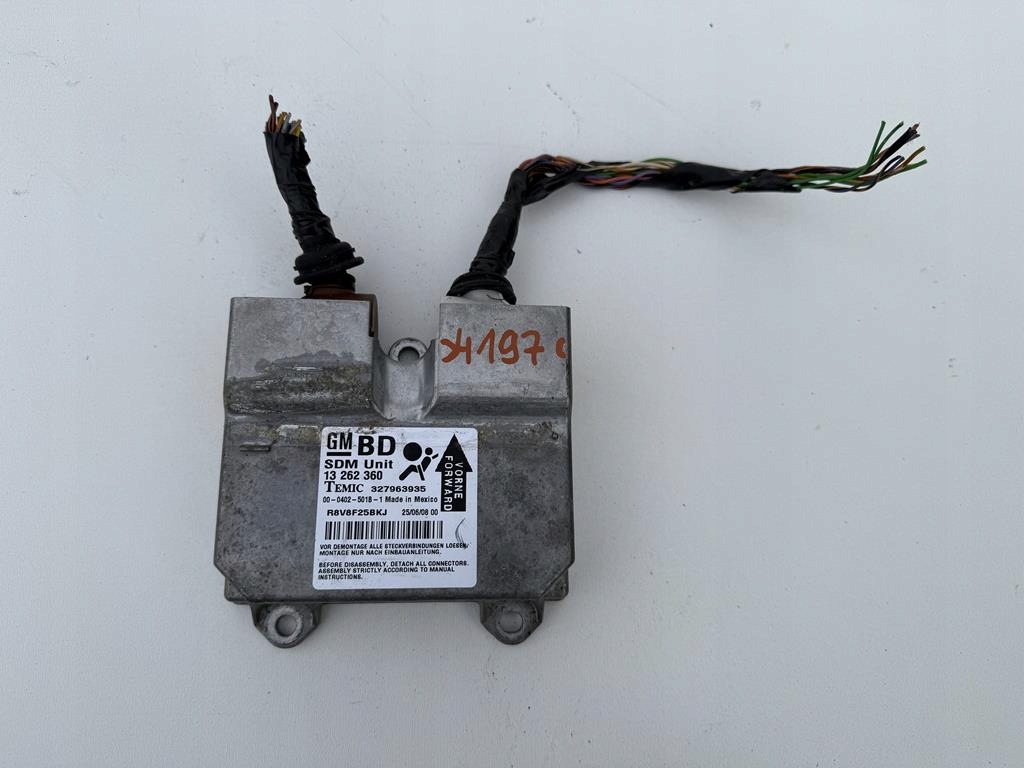 фото №1, Opel corsa d 1.3 cdti модуль датчик подушка безопасности подушек 13262360