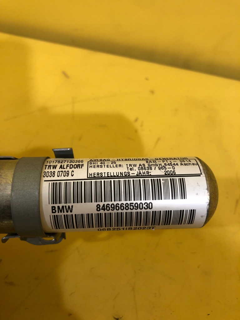 фото №6, Bmw e91 - подушка безопасности шторка безопасности левая