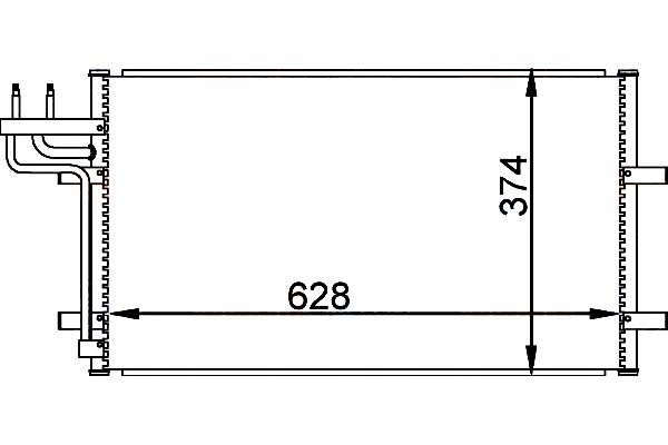 фото №2, Конденсатор радіатор кондиціонера [hella]