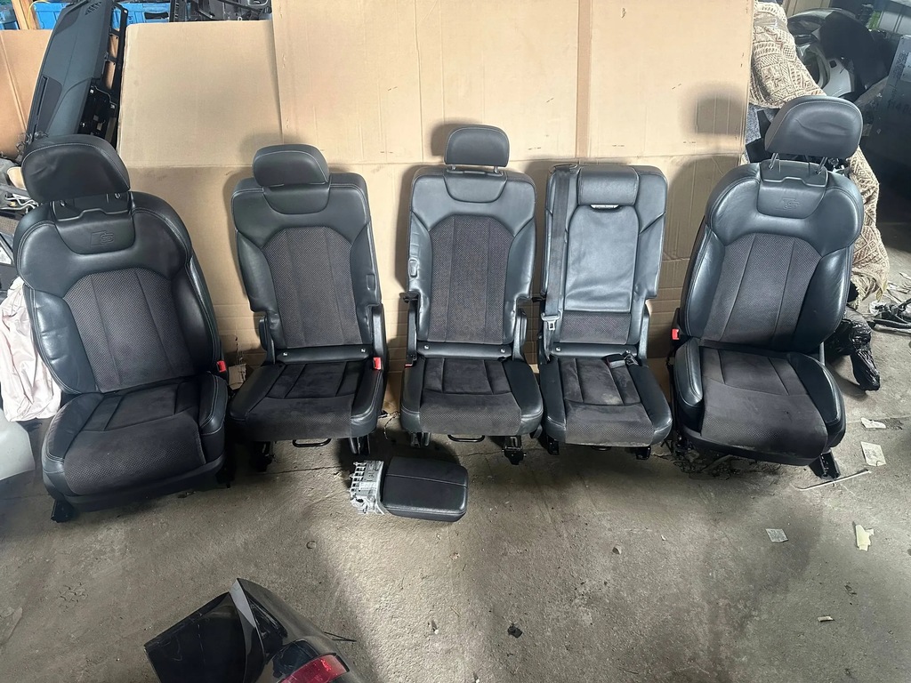 фото №8, Audi q7 4m 2016 сидіння, сидіння 7 осіб sline сидіння з модулями europa alkant