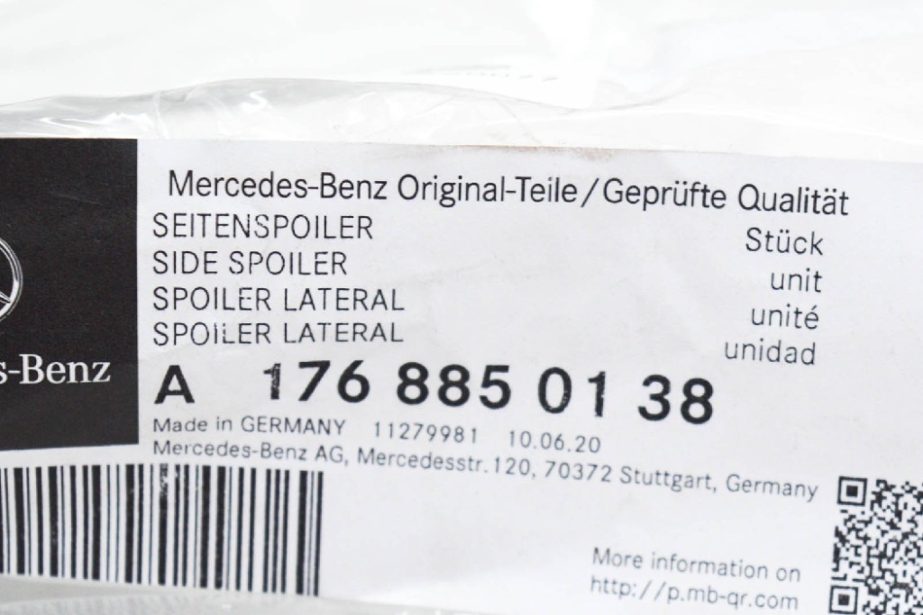 Купить Mercedes benz w176 передний левый спойлер крышка багажника a1768850138 оригинальный
