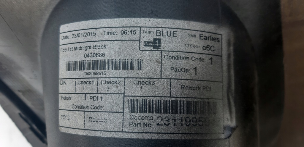 фото №7, Mini cooper f56 one 14- бампер передній перед ory!