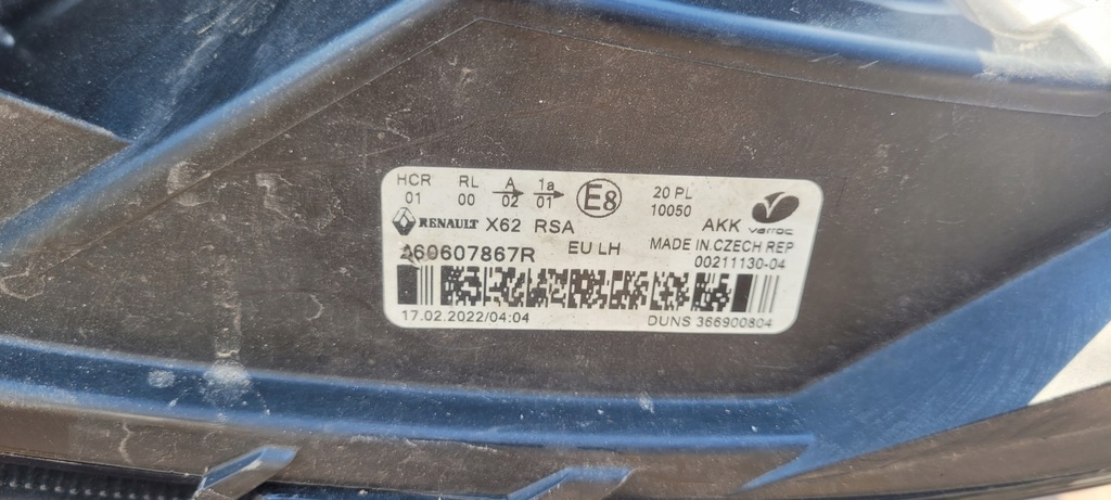 фото №12, Лампа ліва фара renault master iii lift 19- / 1460