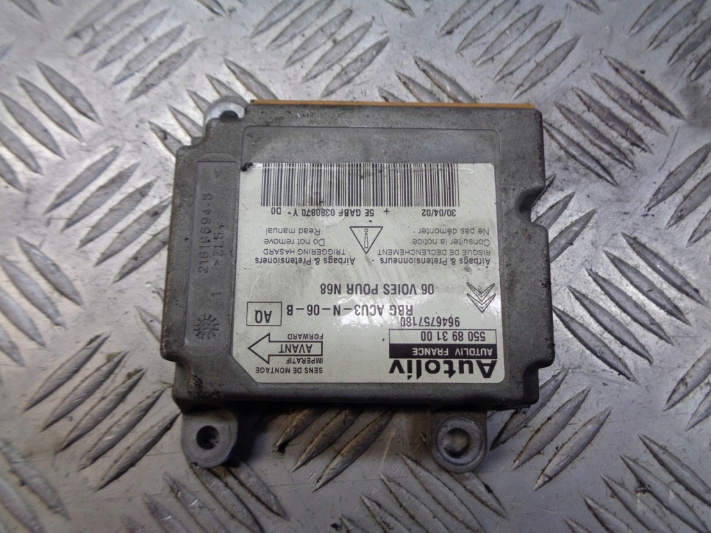 фото №1, Модуль подушка безопасности citroen xsara picasso 9646757180