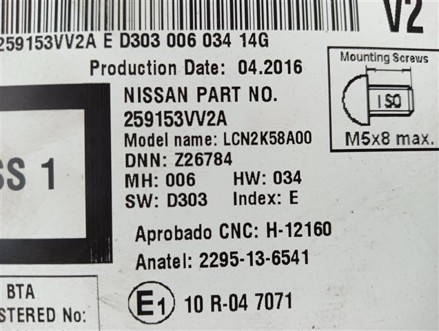 фото №10, Радіо навігація micra k13 lift 259153vv2a відсутній kod