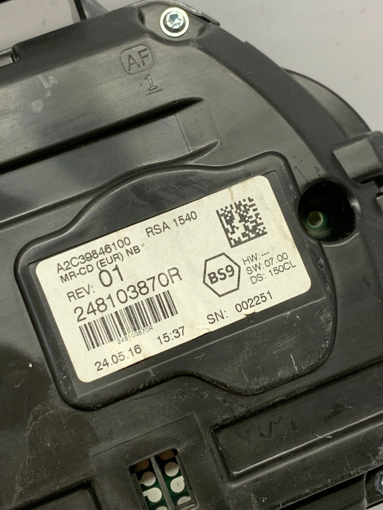 фото №8, Лічильник прилади renault talisman 248103870r