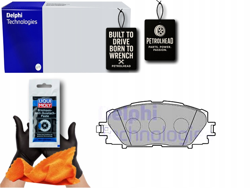 фото №1, Тормозные колодки тормозные перед toyota prius prius c prius plu #petrolhead pro+ kit3