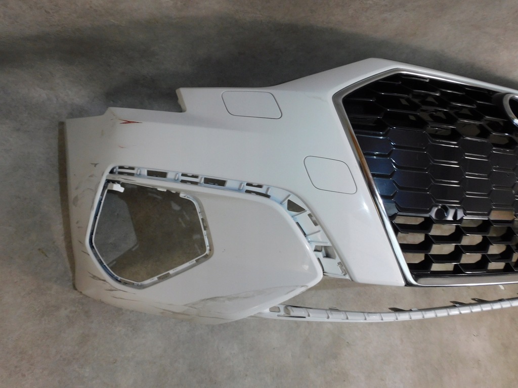 фото №11, Audi a3 8y бампер перед передний белый решётка радиатора