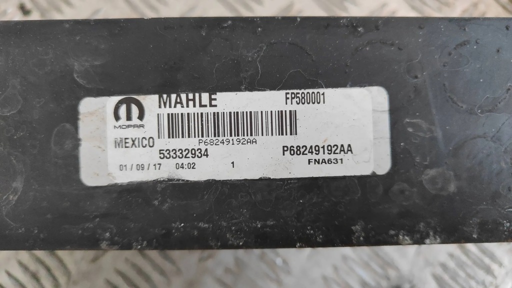 фото №9, Jeep compass 2017-2021 2.0 дизель інтеркулер радіатор