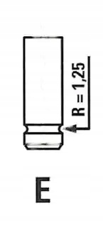 фото №1, Клапан впускной впускной  r4546/scr freccia isuzu mazda