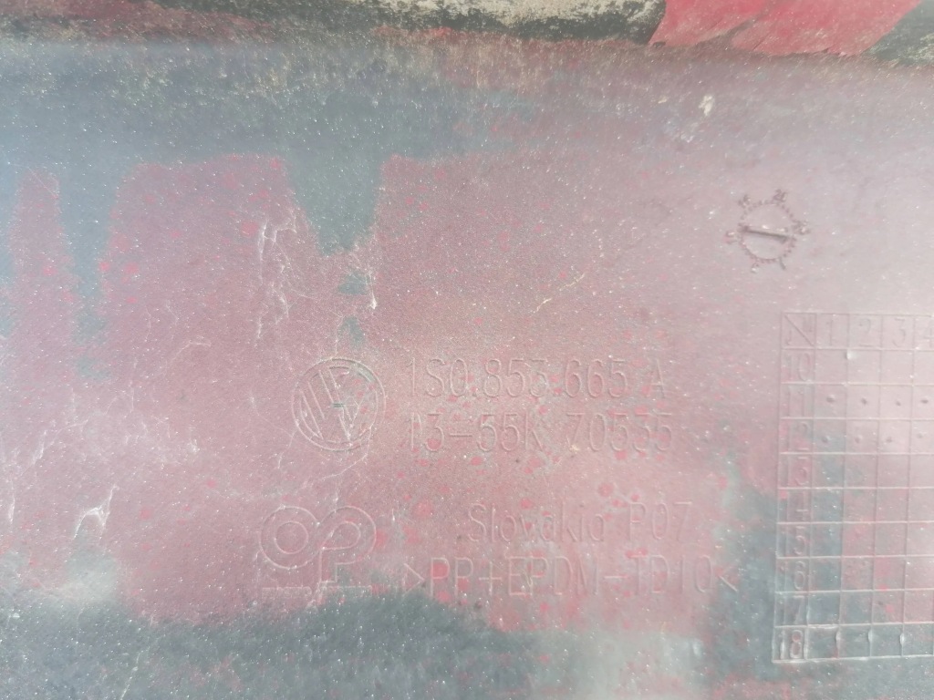 фото №7, Молдинг бампера накладка vw up 1s0853665a