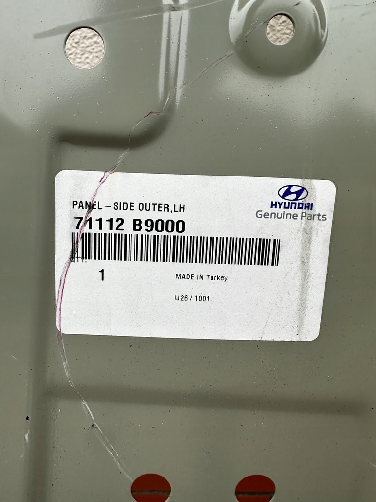 фото №6, Hyundai i10 ii 13-17 обшивка левая блок двигателя порог оригинал nowe 71122 b9000