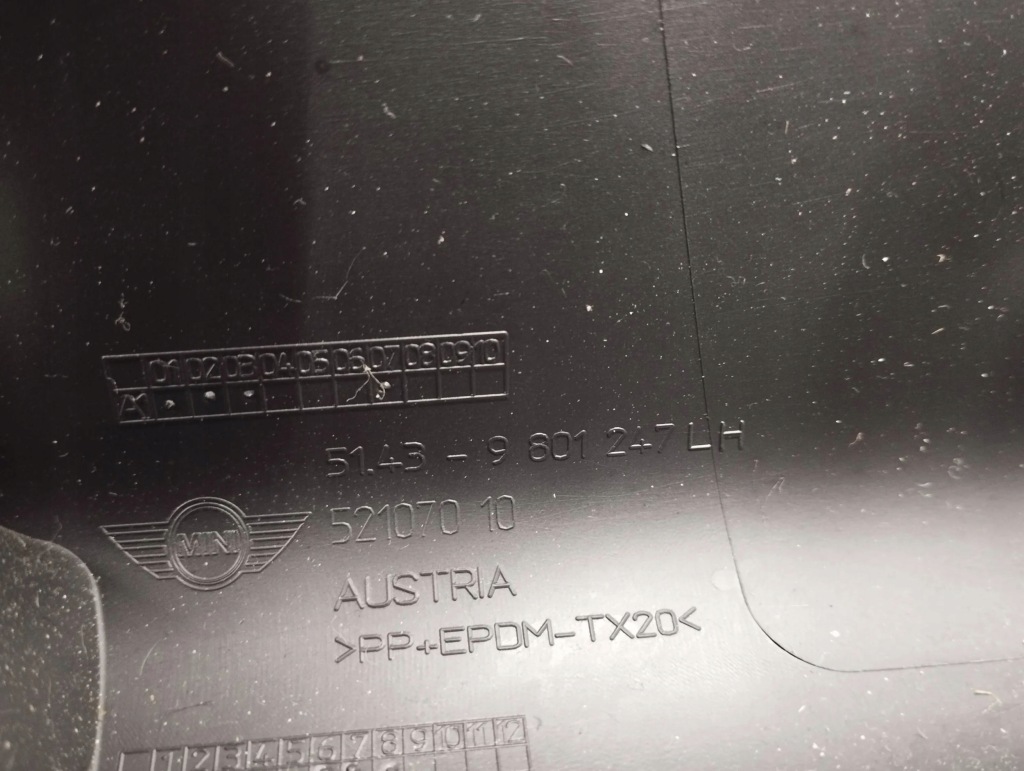 фото №2, Mini cooper countryman r60 2014 ліва сторона обшивка стійок