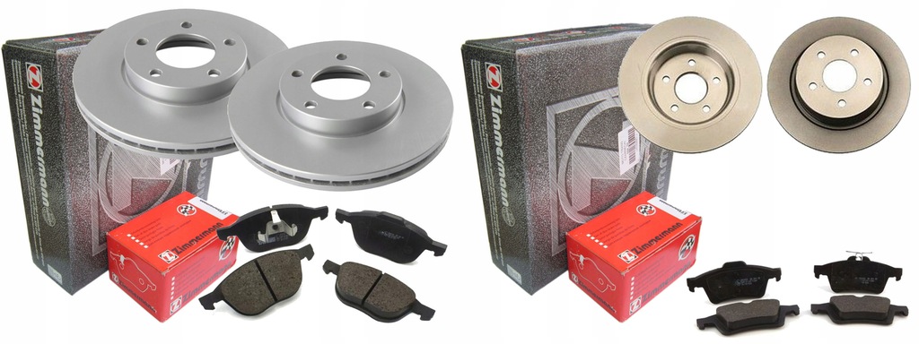 фото №1, Тормозные диски тормозные колодки p+t zimmermann ford kuga ii 300mm