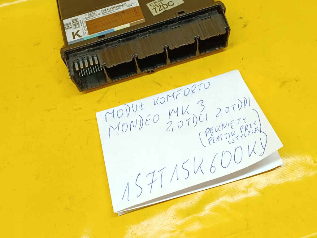 фото №4, Модуль комфорту mondeo mk3 2,0tddi 1s7t15k600kd