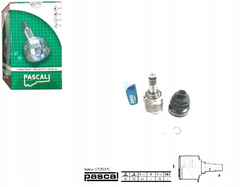 фото №1, Шарнір привідний внутрішній hyundai accent iii i30