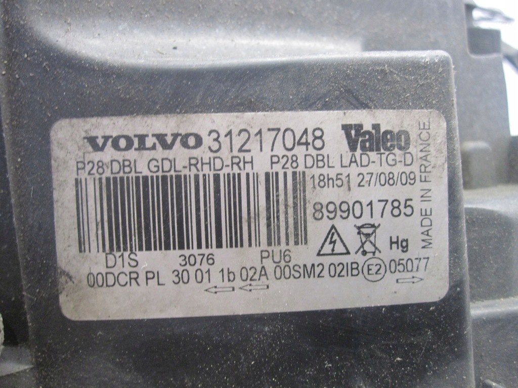 фото №7, Volvo xc90 i lift 10r лампа правая перед 31217048 ксенон anglik