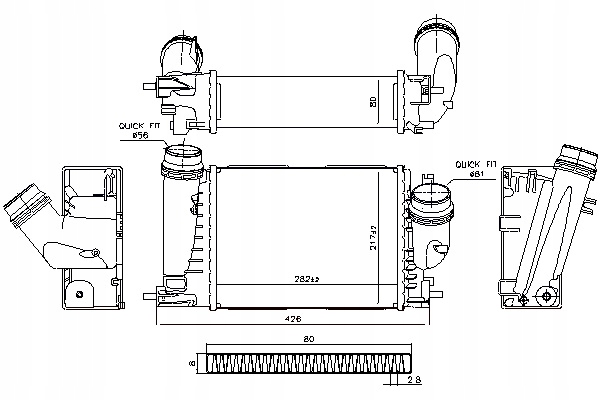 фото №2, Інтеркулер радіатор повітря впускний renault espace v grand