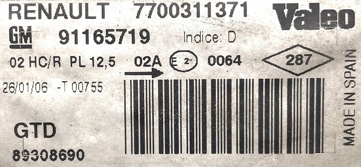 фото №4, Renault trafic ii 06 r лампа ліва перед поворотник