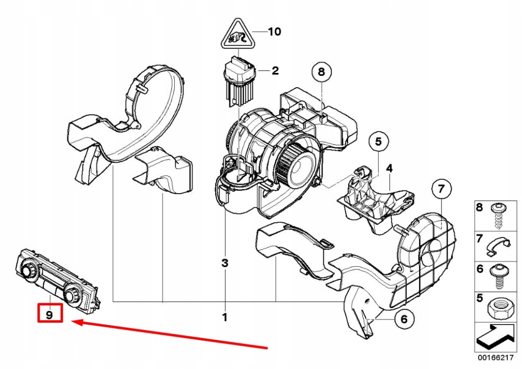 фото №5, Bmw x6 e71, e72 rear air кондиционер управление 9215515 64119215515
