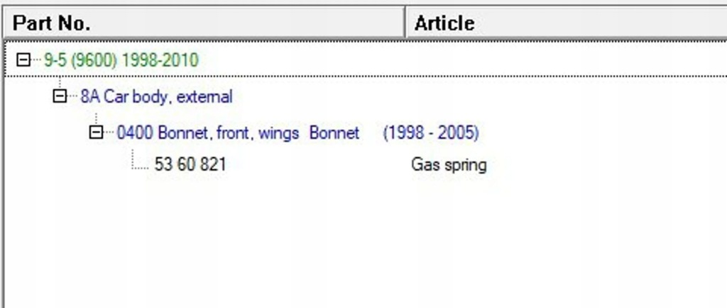 Saab 9-5 1998 амортизатори Недорого