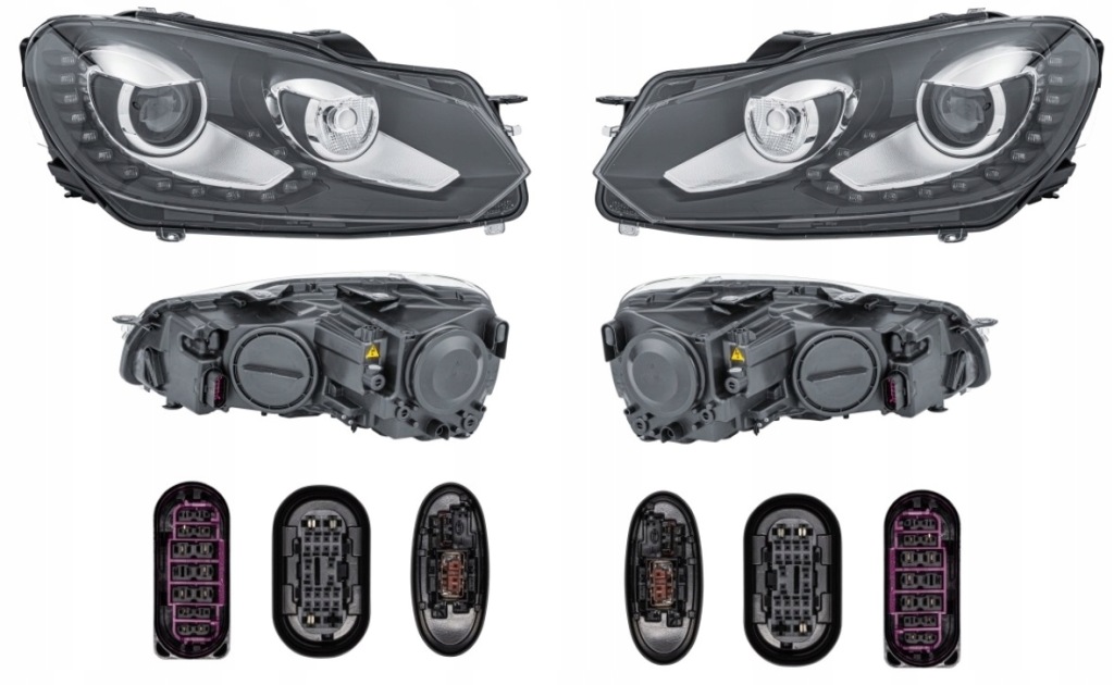 фото №1, Фара лампа vw golf vi 08- hella ксенон l+p