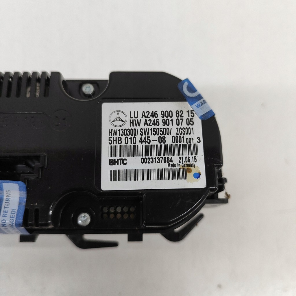 фото №7, Mercedes-benz a w176 2016 переключатель / выключатель обдув вентилятор