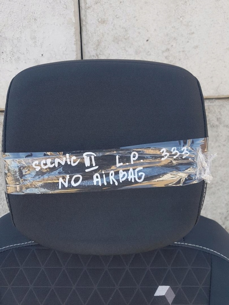 фото №4, Сиденье левый перед renault scenic iii