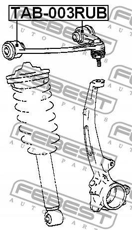 фото №3, Втулка важеля перед febest do lexus ls 400