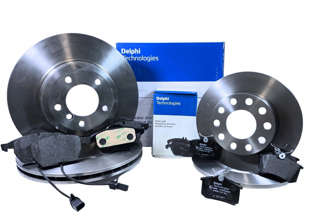 фото №1, Delphi тормозные диски тормозные колодки p+t - vw polo vi, t-cross, taigo 276/232mm