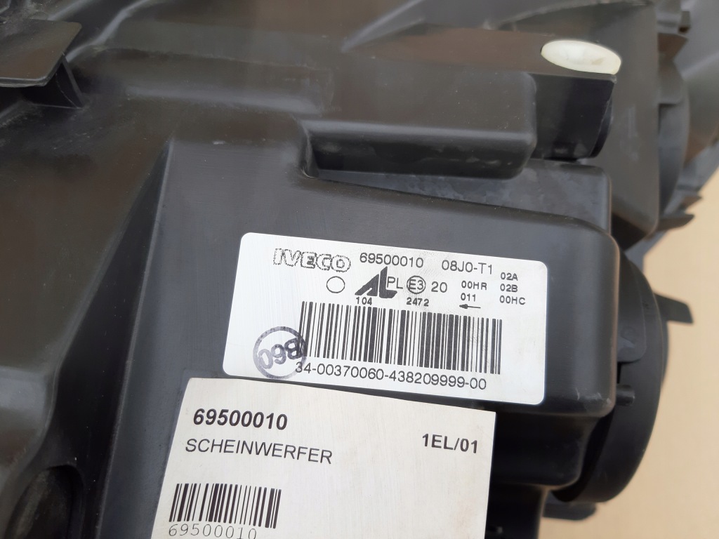 фото №10, Iveco daily фара правый лампа правая 69500010