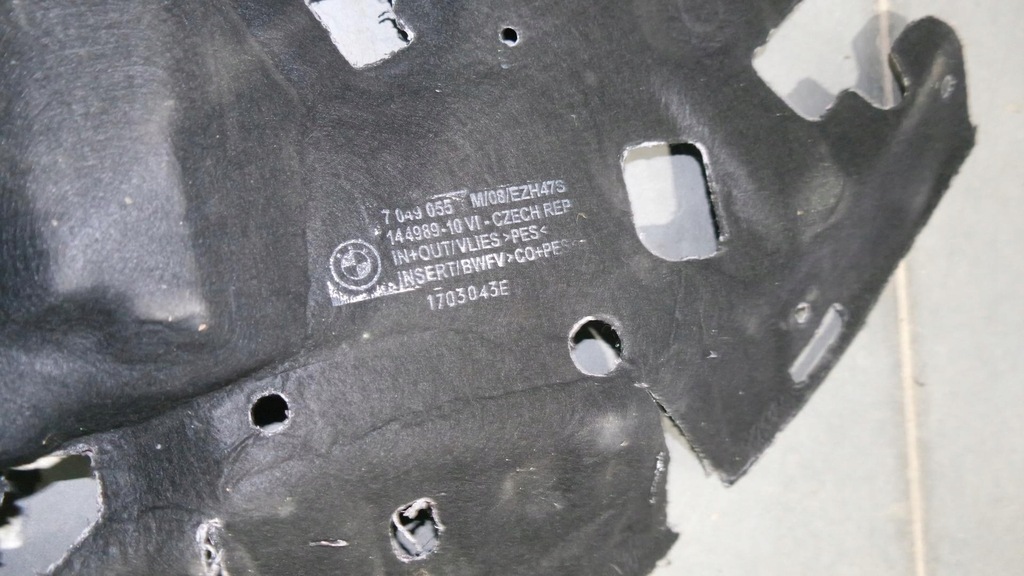 фото №6, Захист шумоізоляція консолі bmw x3 e83 3405582 3400052 3405885