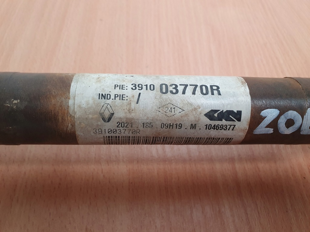 фото №3, Привідний вал права renault zoe i ii lift 391003770r