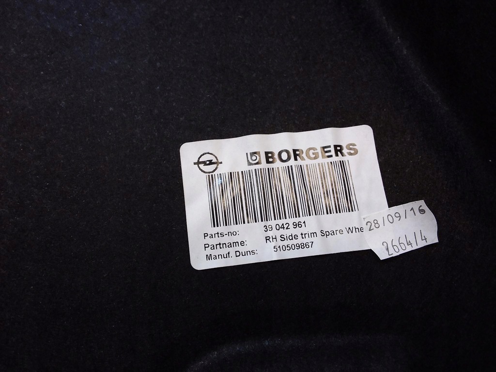 фото №5, Opel astra k hb обивка обшивка багажника левый