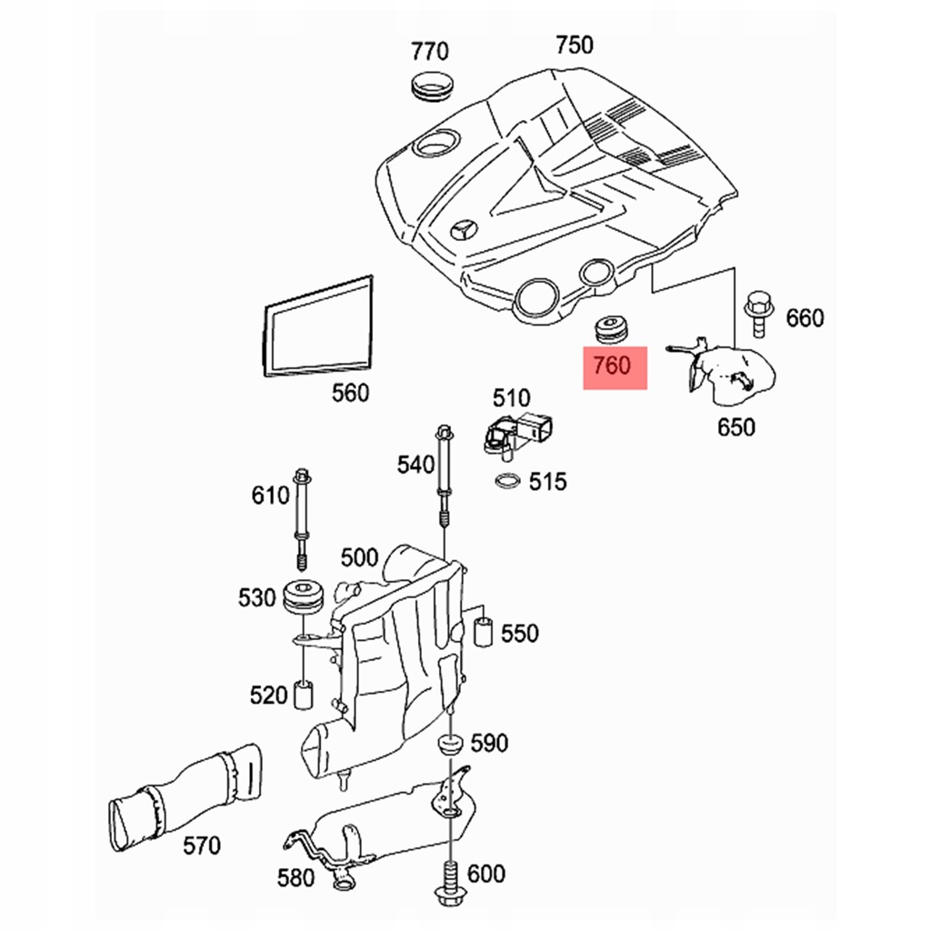 фото №11, 5x отбойник защита двигателя кронштейн febi bilstein 40836 = mercedes 6420940785