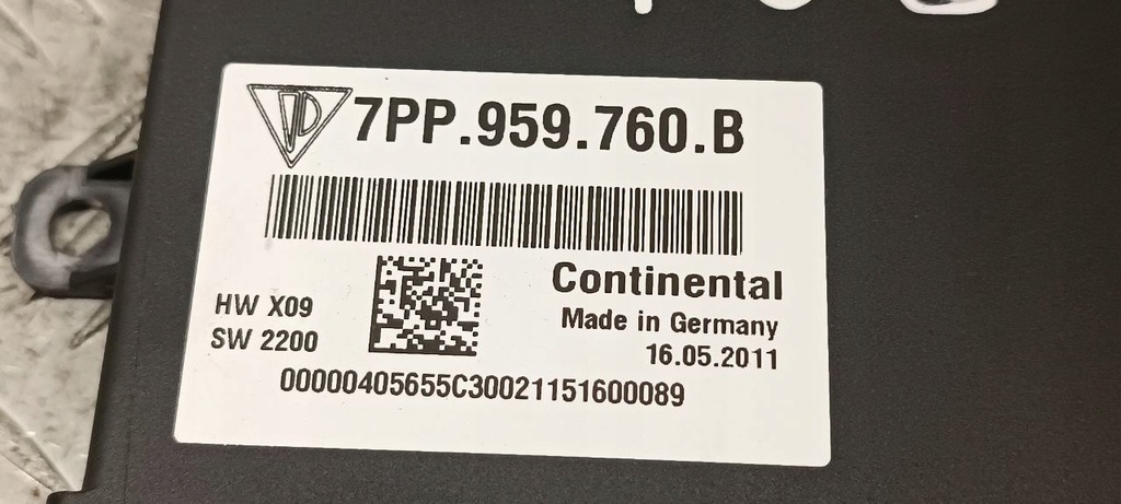 фото №5, Porsche cayenne 92a 2011 модуль / блок управления сиденье 7pp959760b