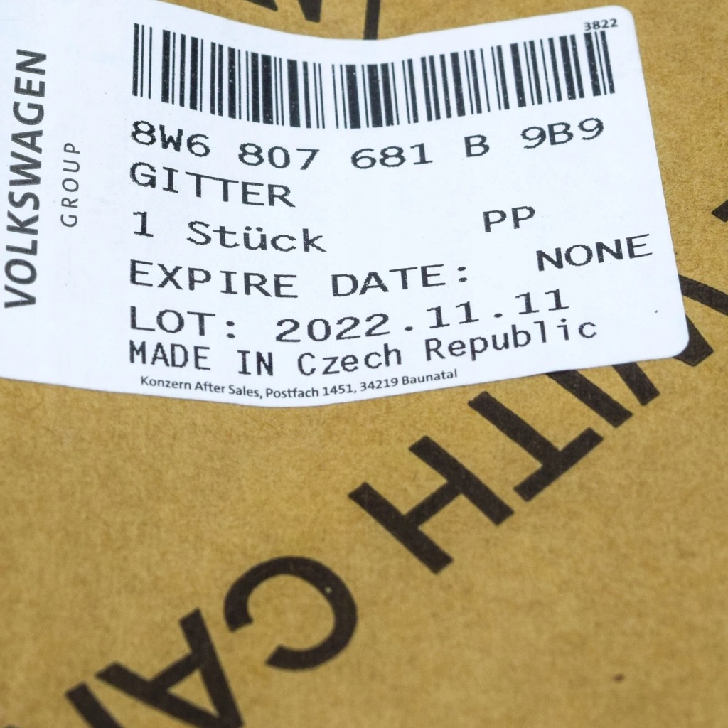 фото №9, Audi a5 sportback f5a передняя часть left air guide решётка 8w6807681b9b9 oem