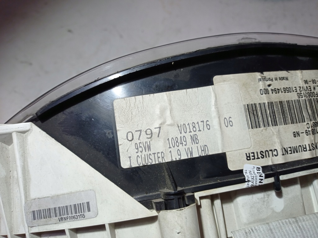 фото №5, Лічильник прилади vw sharan 1.9 tdi 7m0919861c