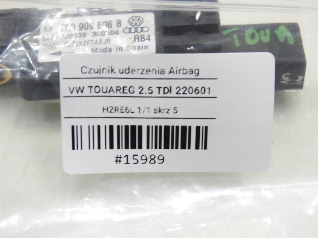 фото №8, Датчик ударный vw touareg i 7l0909606b