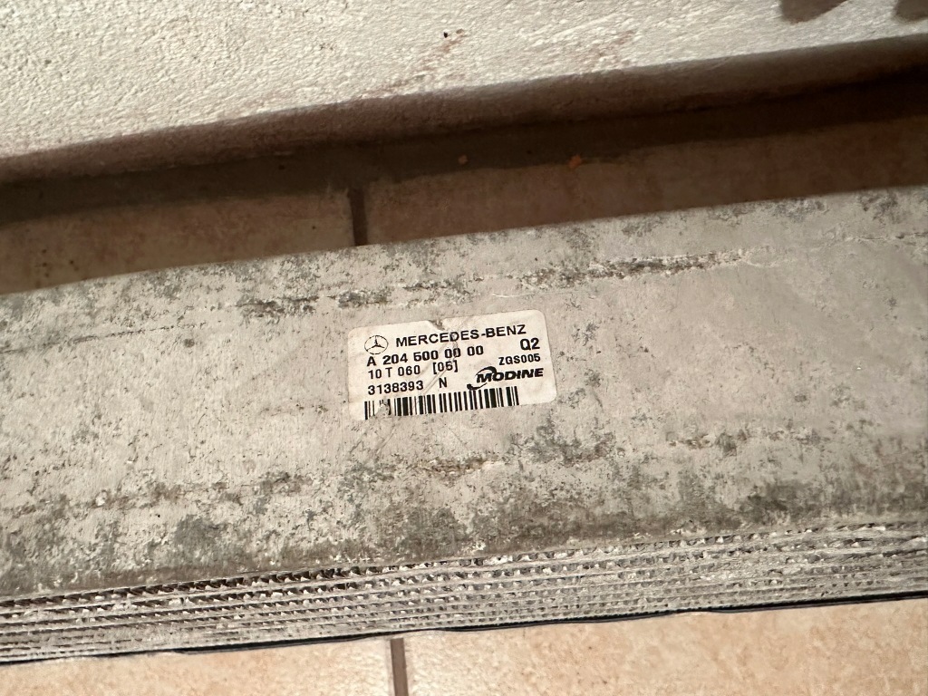Интеркулер, радиатор воздуха, turbo mercedes a2045000000 в Украине