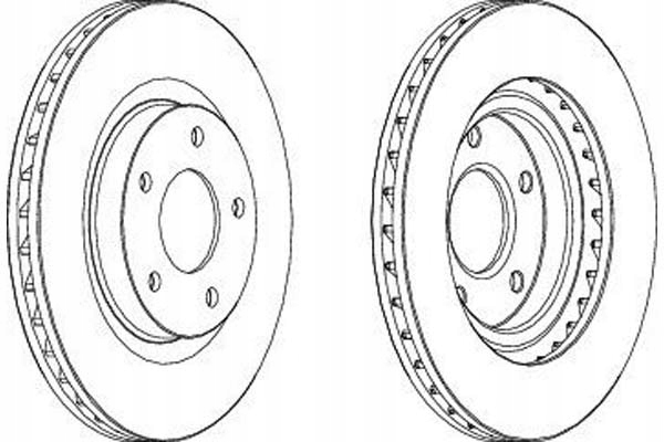 фото №1, Ferodo тормозные диски тормозные 2szt chrysler sebring 2.4