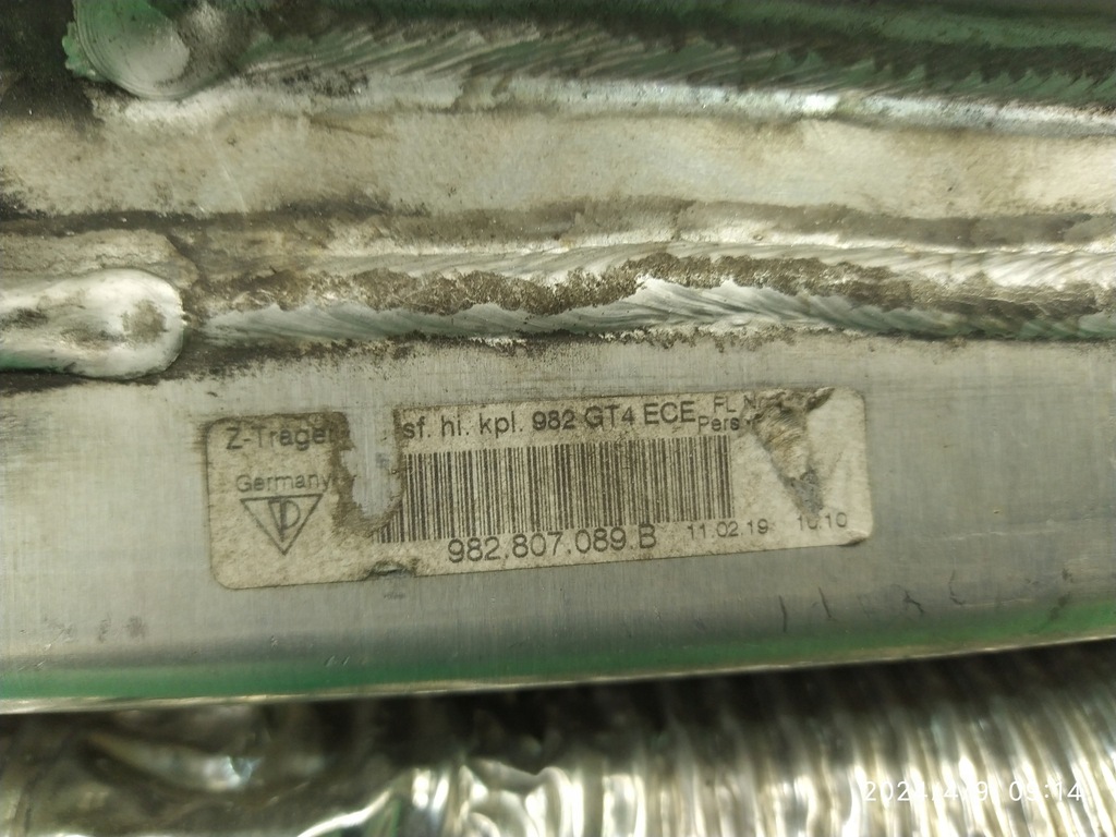 фото №13, Балка бампера задняя задняя porsche boxster 982 cayman 982807089