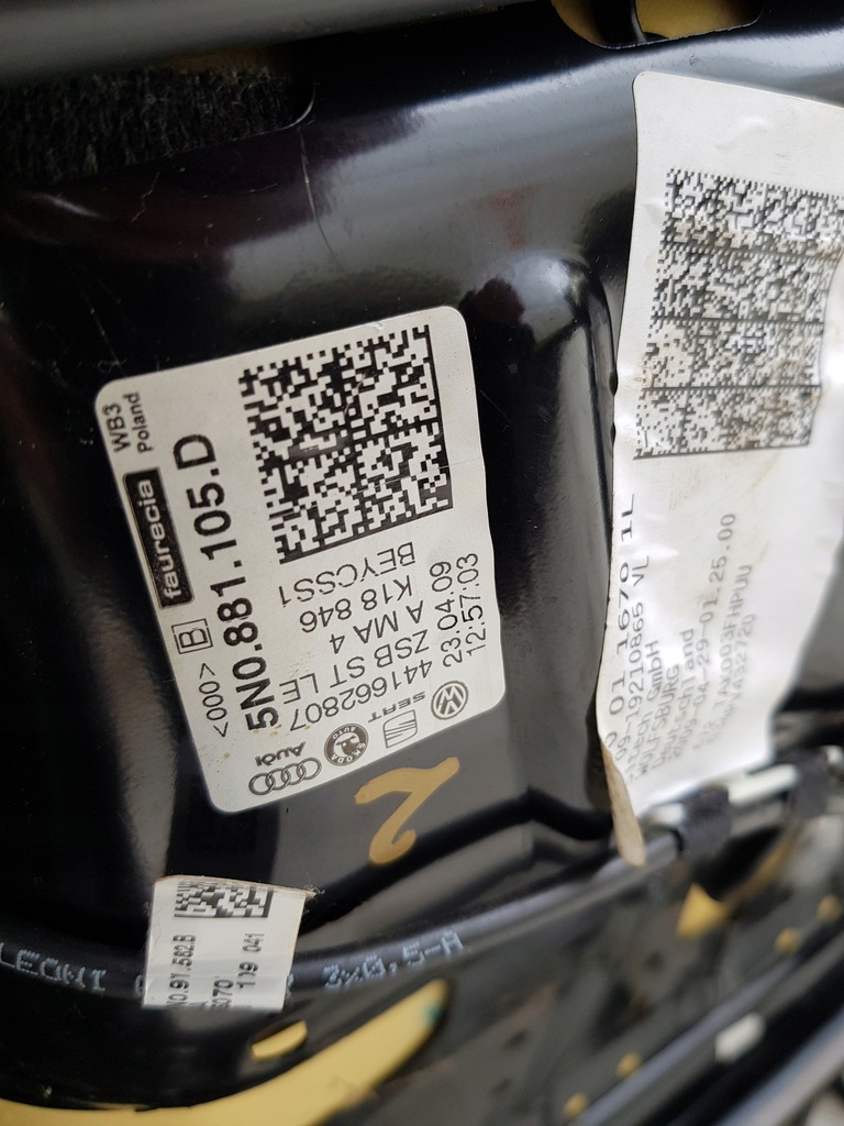 фото №10, Сидіння водія vw tiguan 5n0