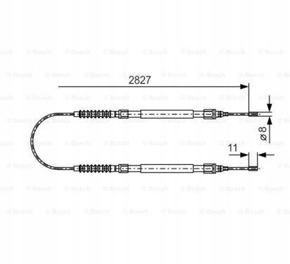 Купить Bosch трос тормоза 1 987 477 263